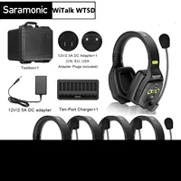 Saramonic WiTalk WT5D Wireless Intercom 400m Communication Headset Remote Ear Headphone Microphone PK  Solidcom C1
