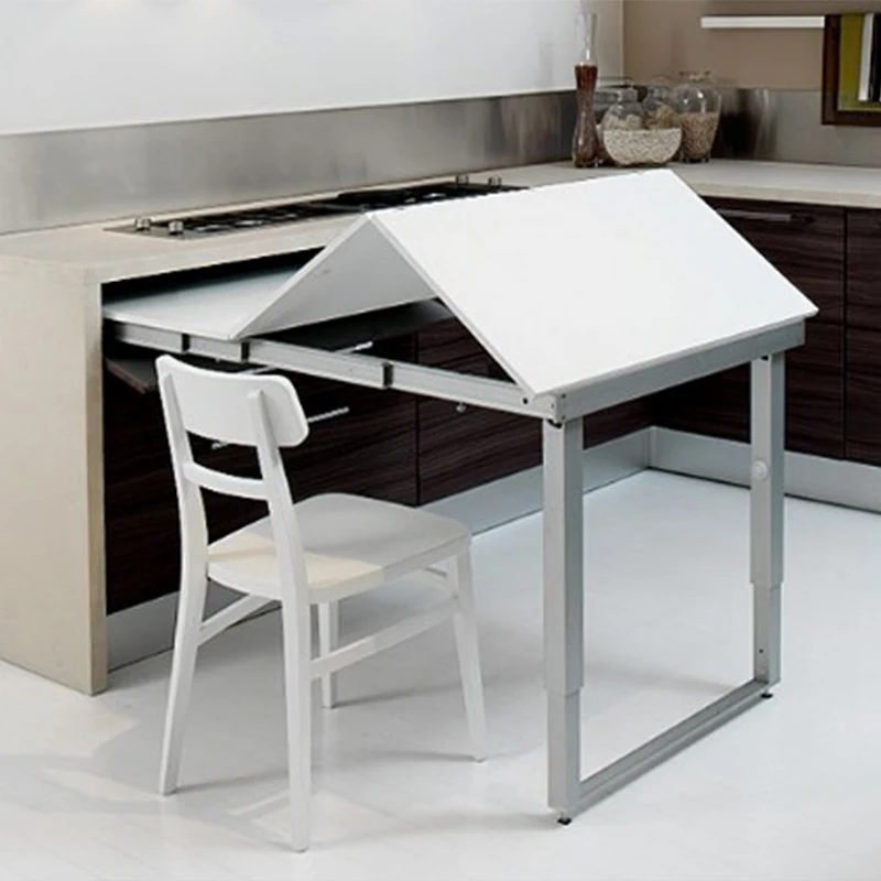 Multifunctional Dining Table Rails Folding Desk Mechanism Hardware Extendable Folding Dining Table Built in