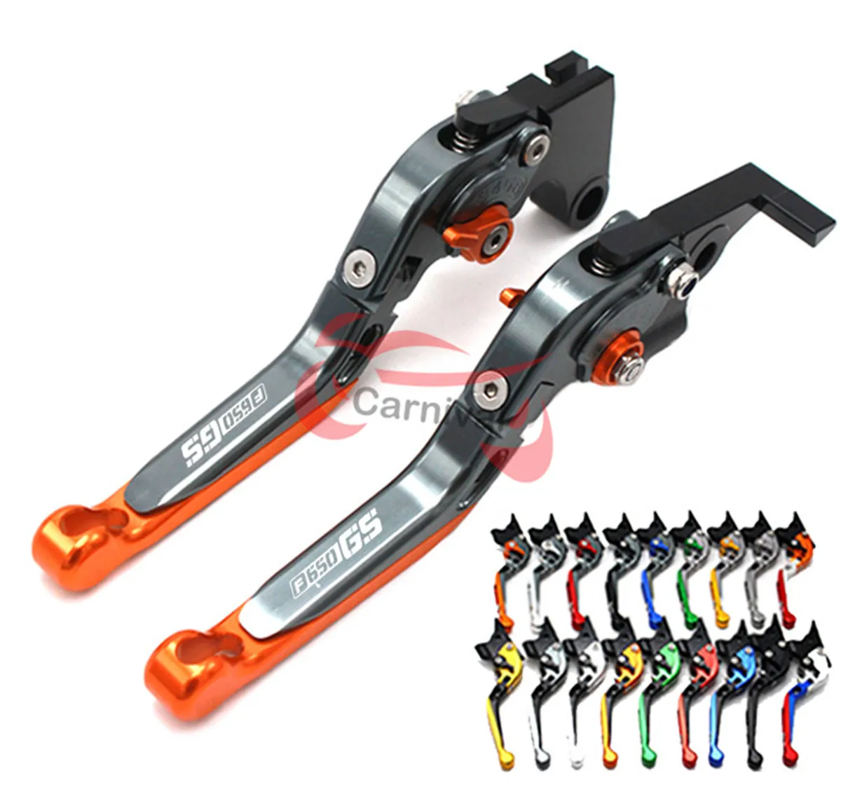 

For BMW F650GS F650 GS 650GS 2003-2007 LOGO motorcycle adjustable folding extendable brake clutch lever