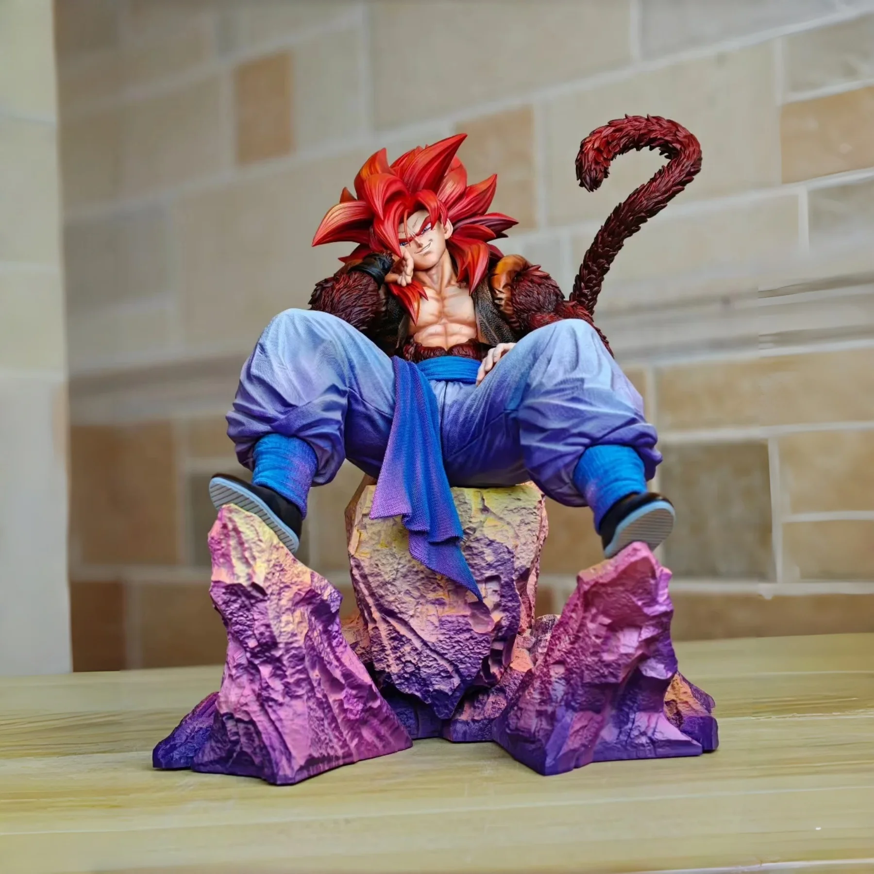 

Новая фигурка Гогеты из Dragon Ball, 24 см, Супер Сайян 4, с красными волосами, ССДж4, статуэтка, ПВХ, аниме-модель, украшение для комнаты, кукла, игрушка