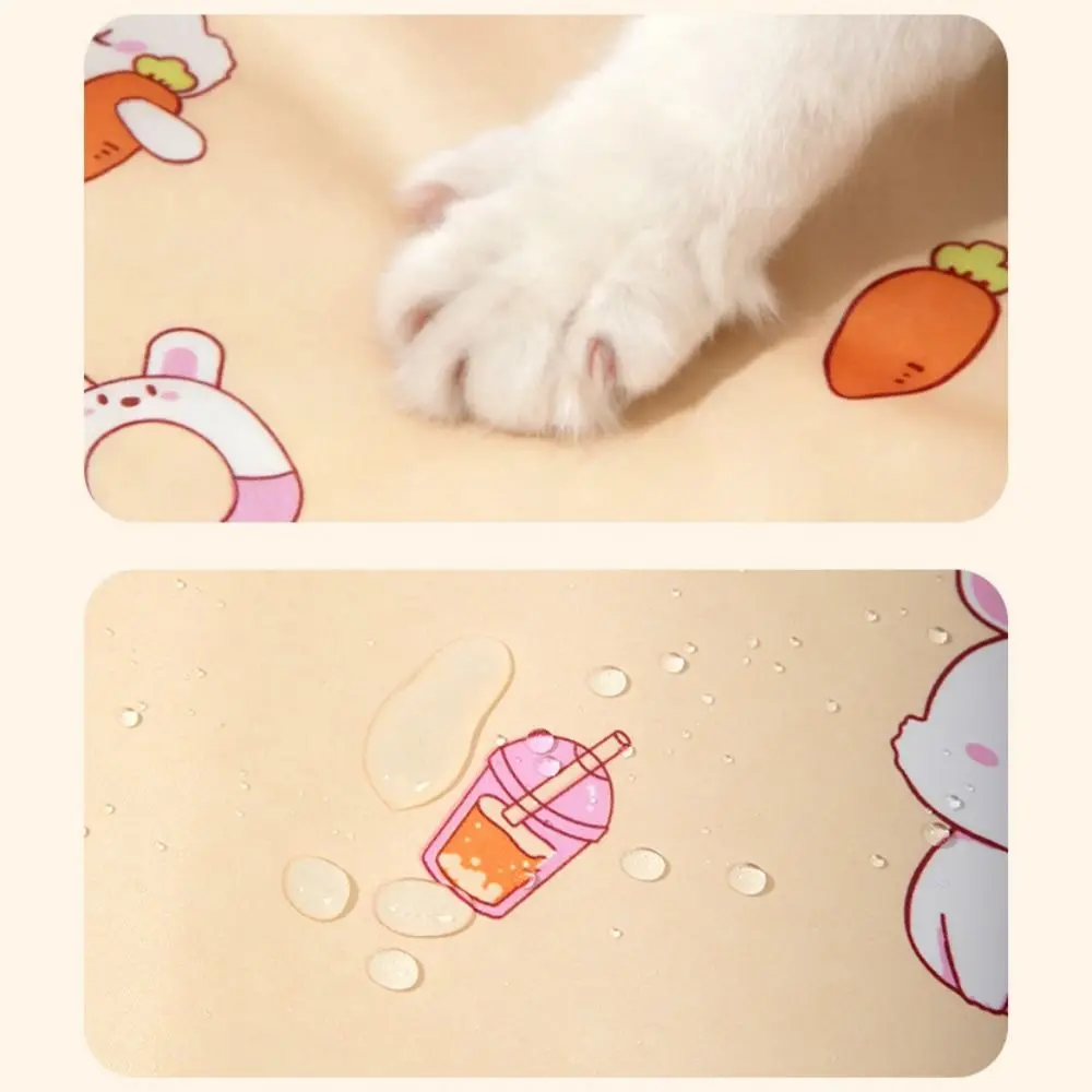 Waterproof Pet Electric Blanket Anti-scratch Warm Cat Electric Heated Pad Thermostat Control Cartoon Pattern