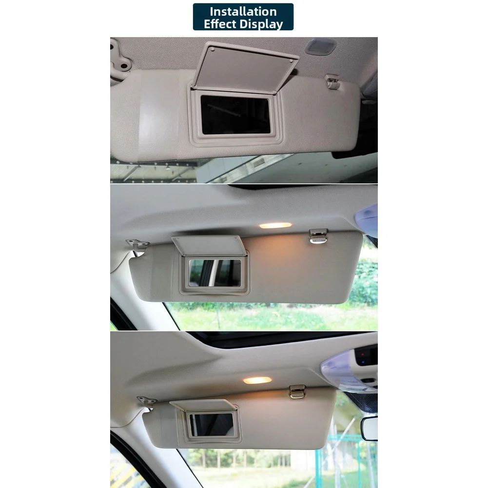 

PC ABS Sun Visor Cosmetic Mirror Cover For Mercedes C Class W202 93-00 And E Class W210 95-02 Interior Replacement Part