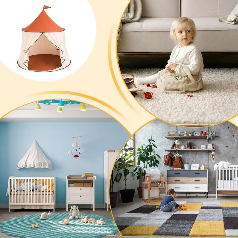Infant Toddler Folding Tents Portable Castle Kids Play House Birthday Christmas Outdoor Camping Toys Gifts Room Decor
