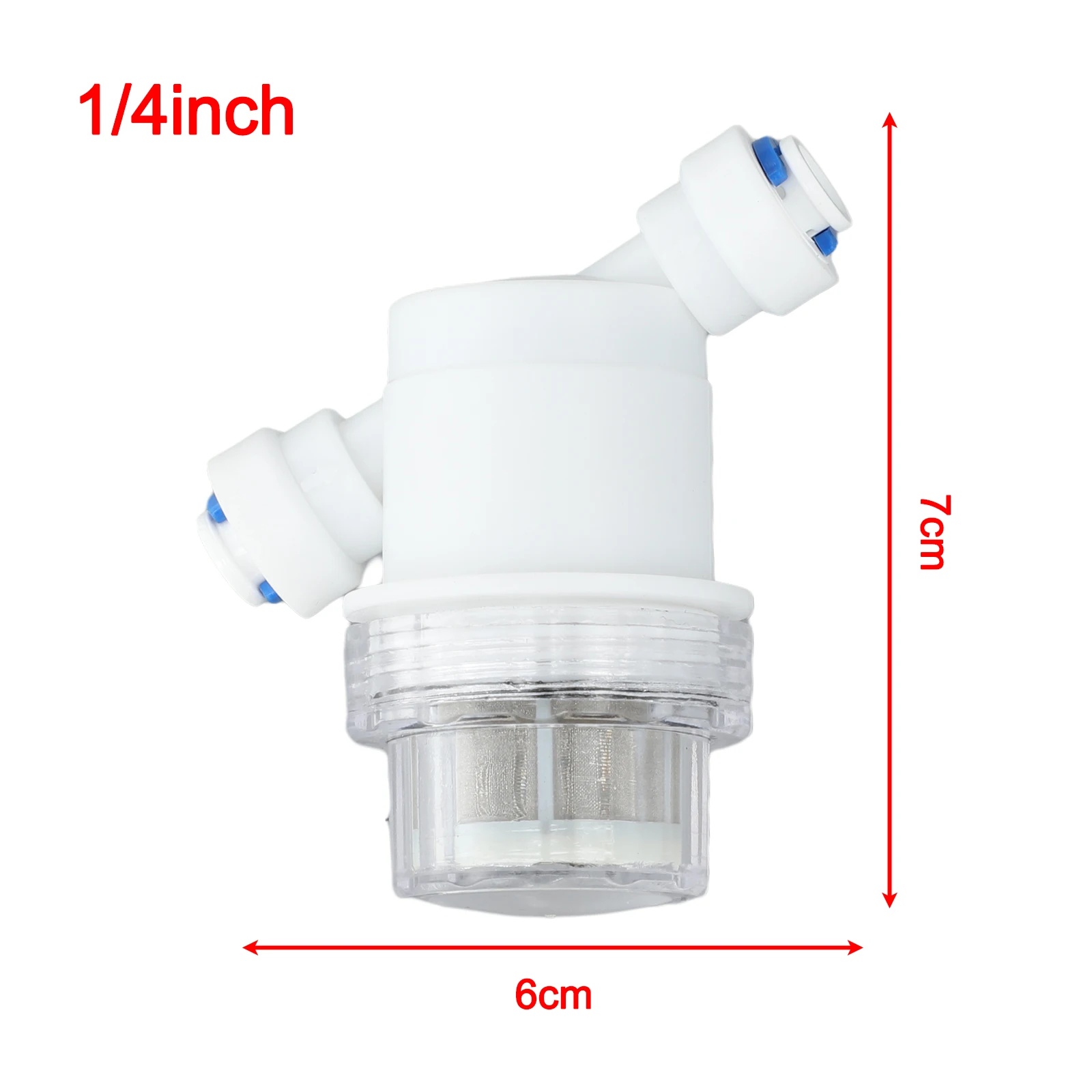 1 PC 1/4in 3/8in MINI การเชื่อมต่อกรองสําหรับ Home Garden Connector เครื่องกรองน้ําอุปกรณ์เสริม