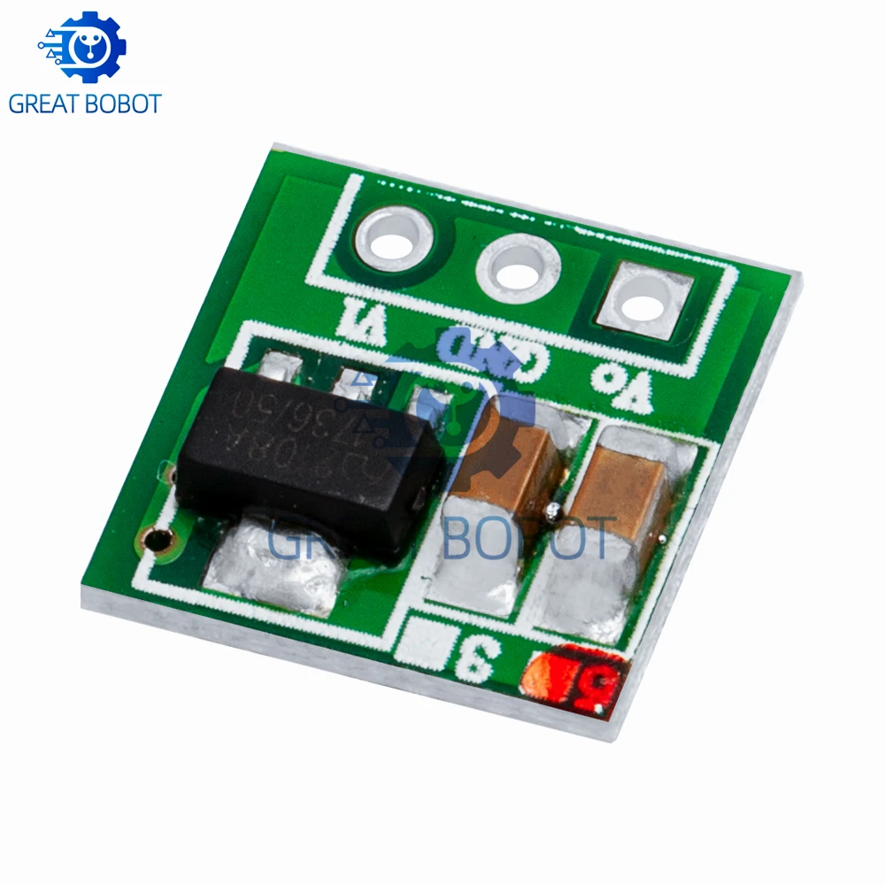 DC-DC Step-Up Boost Power Module, 0.9V-5V Input to 5V Output, Compatible with 1.5V/1.8V/2.5V/3V/3.3V/3.7V/4.2V Batteries