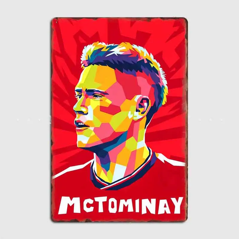 Scott McTominay Football Player Poster Metal Custom Sign Living Room Wall Indoor Room Decoration Bedroom Posters Home Decor