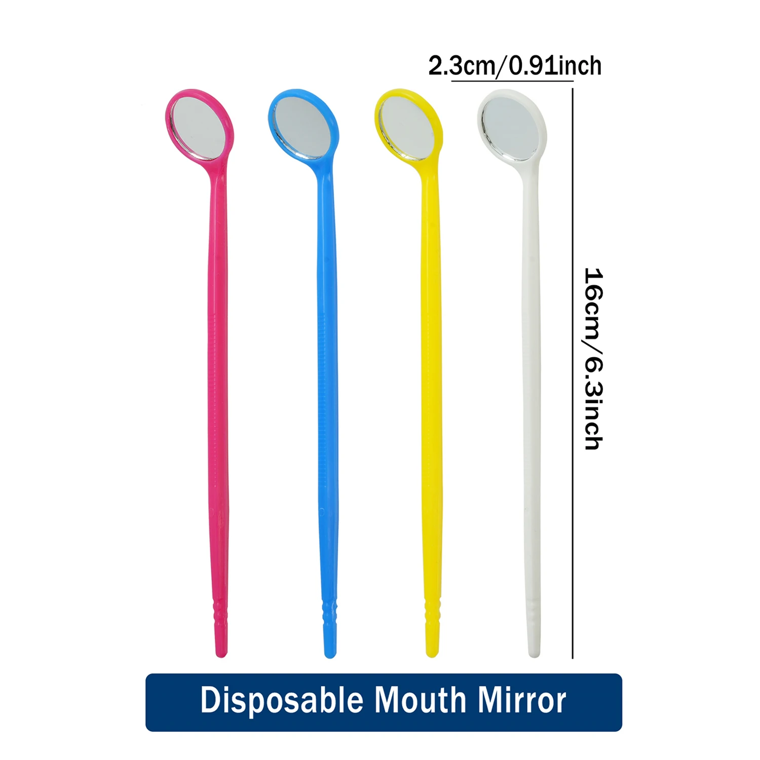 10pcs Dental Mouth Mirror Disposable Plastic Dentist Mirror Reflector Oral Hygiene Check Mirror Teeth Whitening Dentistry Tools view 2