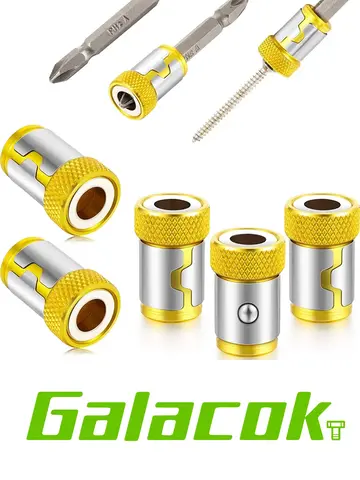 1 Pcs Magnetic Screw Rings Magnetized Ring Screwdriver Bits For 1/4 Inch 6.35MM Screwdriver Bits Electric Screwdriver Bits