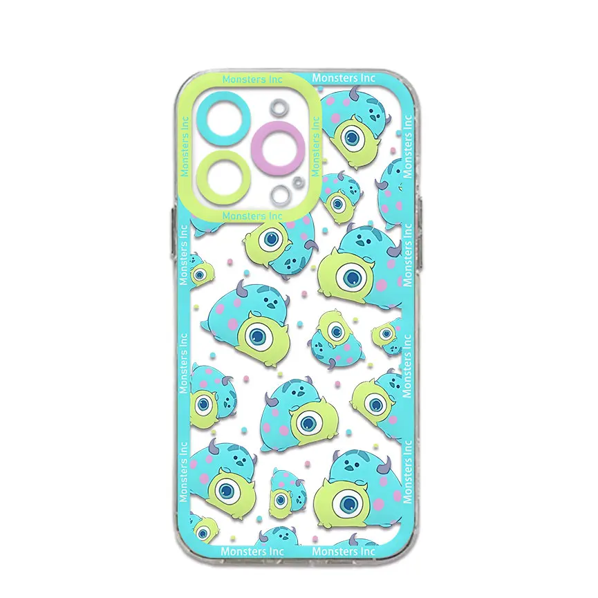 M-monsters Inc Phone Case For Samsung S24 S23 S22 S21 S20 S10 FE Note20 Note10 Plus Ultra Lite 5G Clear Soft TPU Cover