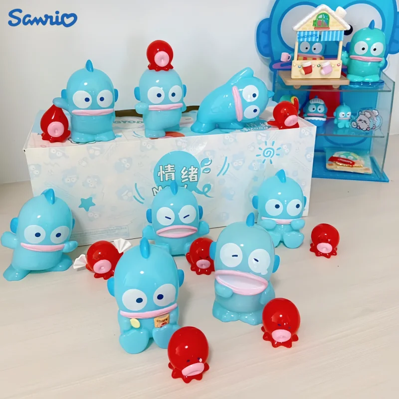 

Мини-фигурка Miniso Sanrio Hangyodon эмоциональная серия, фигурка, милая Коллекционная мультяшная модель, строительные игрушки, подарок на день рождения