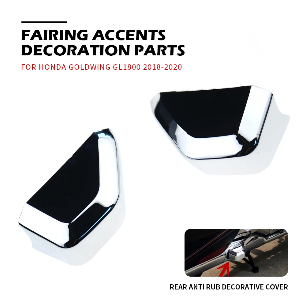 Rear Anti Rub Decorative Cover For Honda Goldwing GL1800 2018~2022 Motorcycle Chrome Fairing ABS Plastic Chrome Decoration Parts