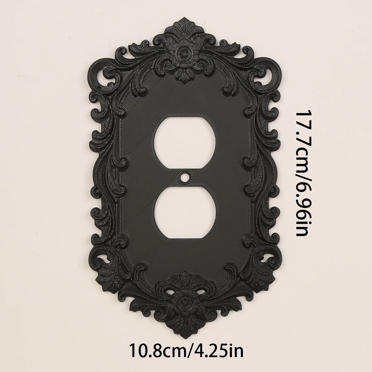 Cross-Border Gothic Gorgeous Carved Socket & Switch Decorative Panel Frame For Retro Exquisite-Style Home Wall Decoration Scenar