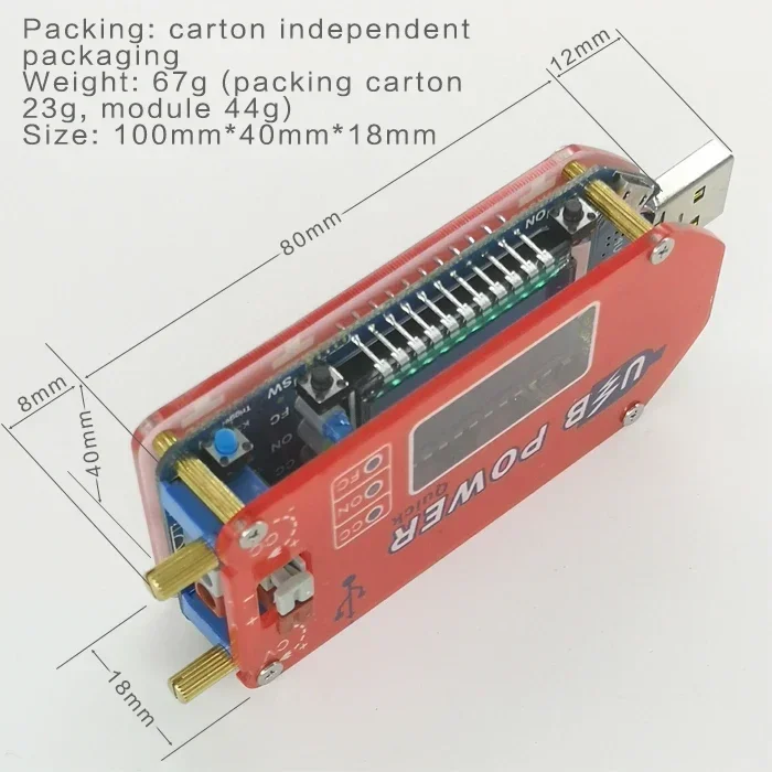 DP3A Wyświetlacz cyfrowy Regulowany moduł zasilania USB DC 1-30V 15W QC 2.0 3.0 FCP Szybkie ładowanie laboratoryjnego regulatora zasilania