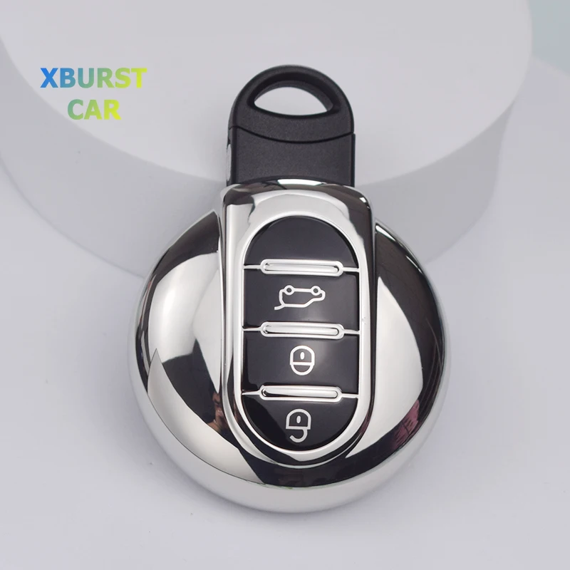 TPU Shell Fob for BMW Mini Cooper Countryman Clubman F54 F55 F56 F60 Car Key Cover Case Flip Remote Key Skin Holder Protector