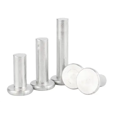 M2 M2.5 M3 M4 M5 M6 M8 Gb109 Aluminum Flat Rivet Aluminum Alloy Solid Rivets