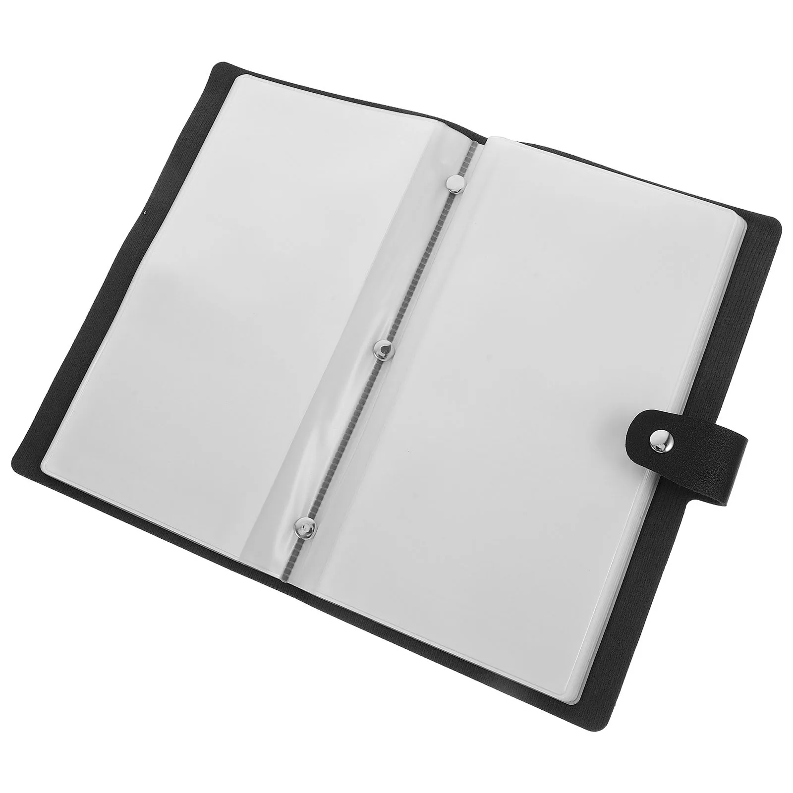 

1 Portable Pu Pvc Invoice Album Bill Storage Organizer, Multi-Function Document Holder, Desktop File Container, Office