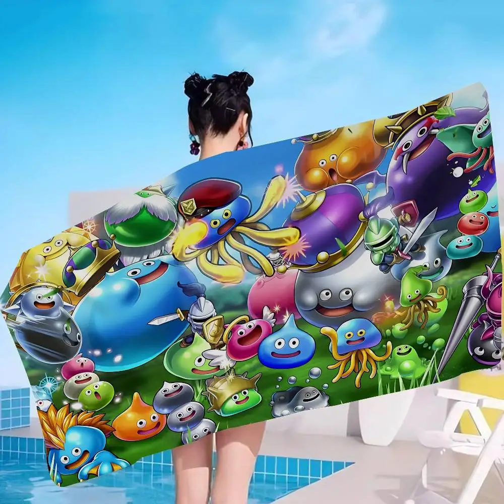 Game D-Dragon Quest Microfiber Blanket Quick Drying Beach Towels Oversized Printing Super Absorbent Pool Towel Blanket