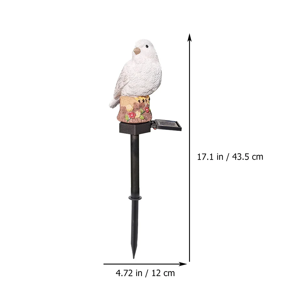 

1pc Solar Powered Lamp Outdoor Waterproof Seabird Shape Garden Decorative Light Creative Lawn Lamp For Pathway Night Lighting
