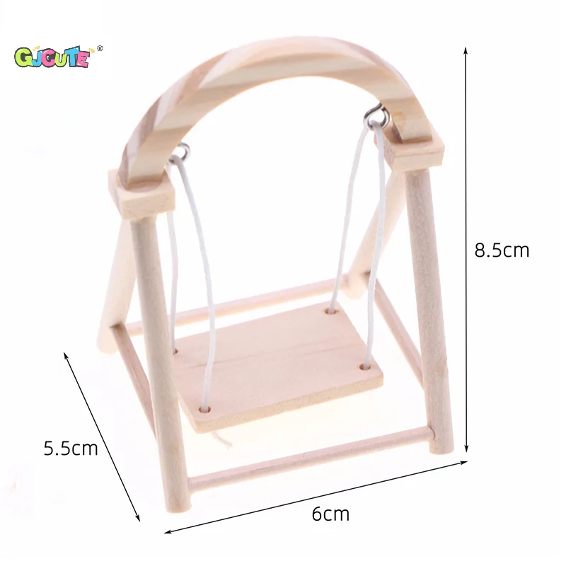1:12 دمية مصغرة محاكاة سوينغ حديقة ديكور لعبة بيت الدمية اكسسوارات الاطفال اللعب التظاهر اللعب