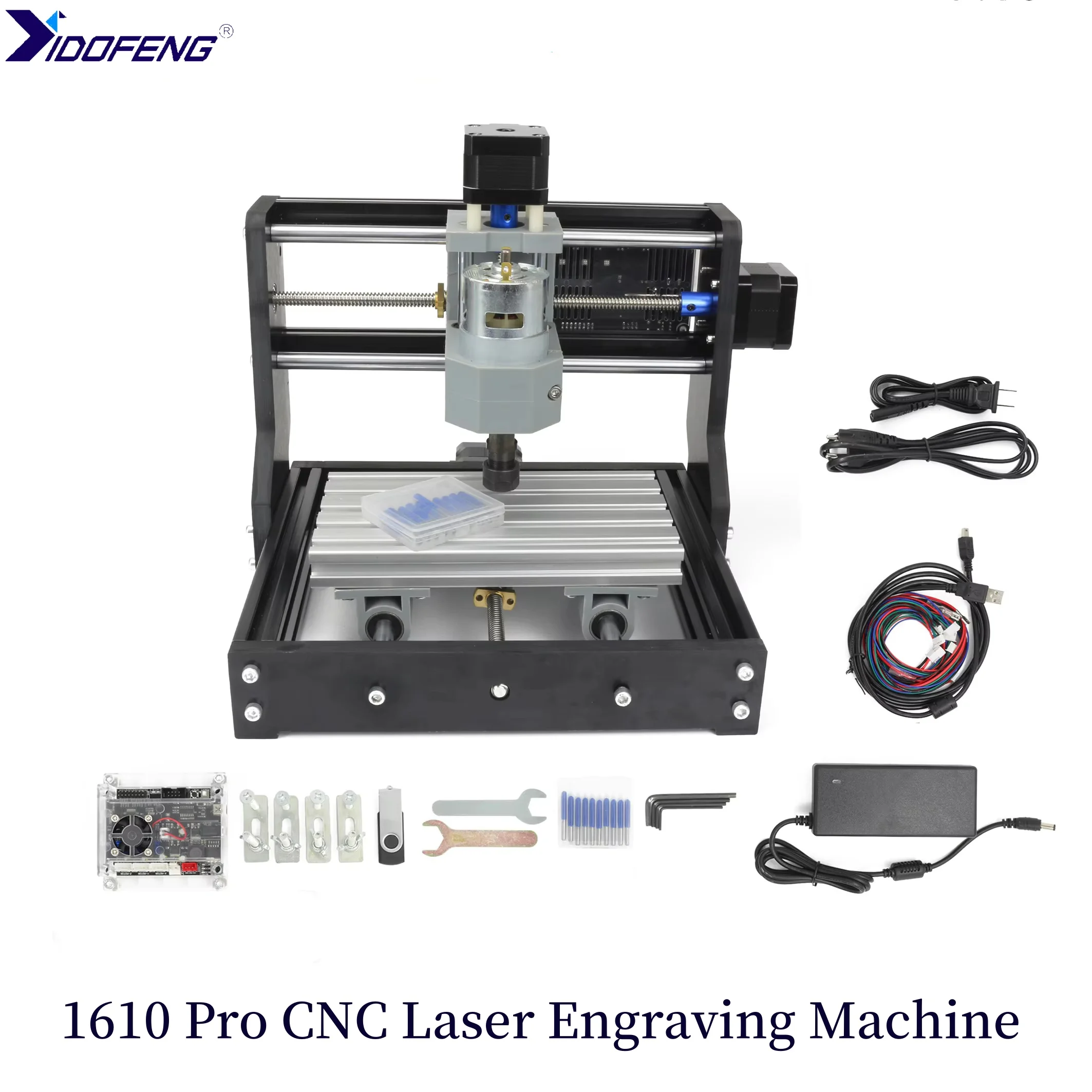 YIDOFENG CNC 1610 Pro GRBL Controller Laser Engraving Machine Router Kit Milling Machine With Offline Handle&2.5W/5.5W Laser