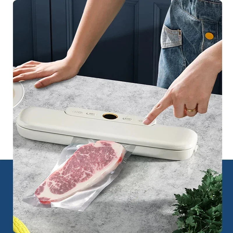 Xiaomi New Food Vacuum Sealer confezionatrice Film Sealer confezionatrice sottovuoto per alimenti per uso domestico con sacchetti da 10 pezzi