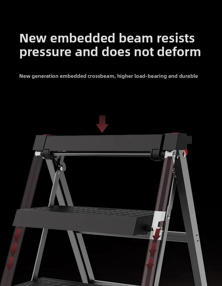 Thickened Two-step Straight Ladder Household Folding Ladder Stool Outdoor Car Washing Ladder Indoor Kitchen A-frame