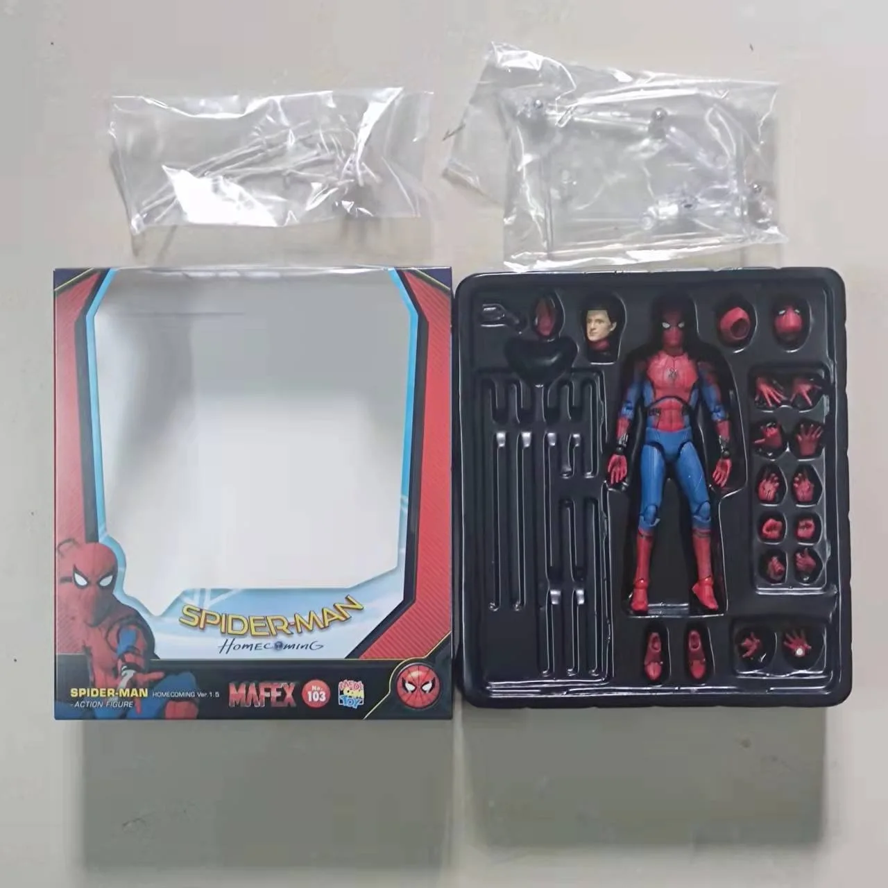 マーベル-スパイダーマンアクションフィギュア,fex 113の新しい