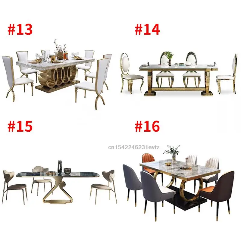 Luxury Dining Table And Chairs Customize Tabletop Kitchen Furniture 24 Dining Table Sets Minimalist Dining Table With 6 Seats