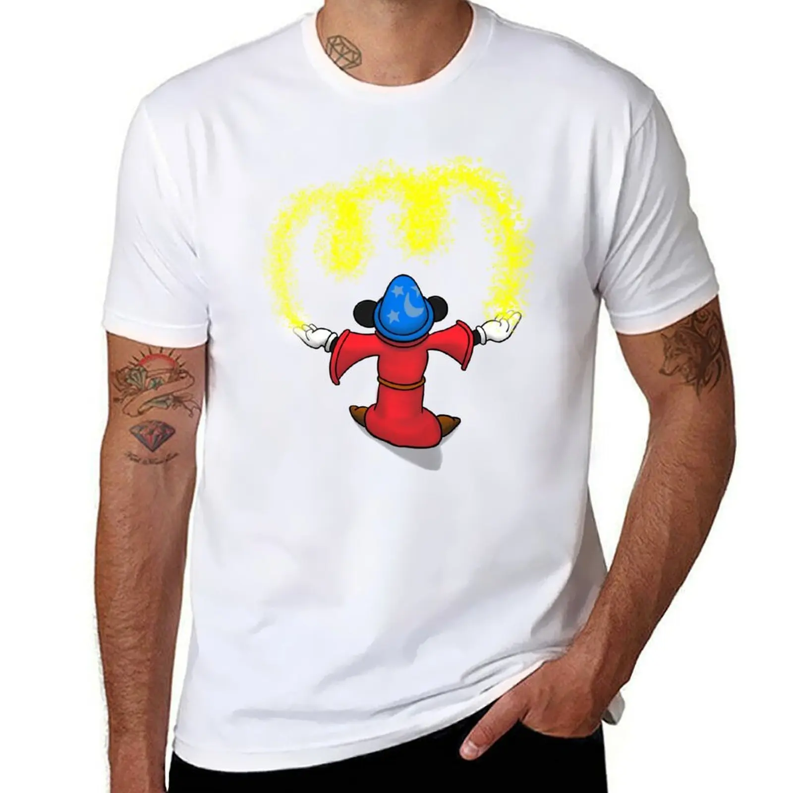 

Fantasia Mouse Sorcerer Fantasy Movie Blue T-Shirt funny t shirts cotton t shirts designer T-Shirt