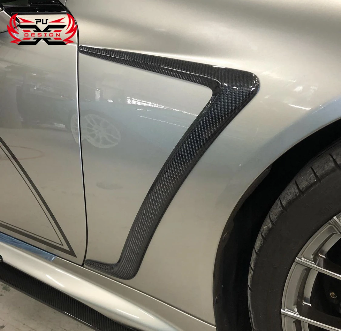 Dry Carbon Fiber Rear Spoiler For Lexus LC500 LC500H Fenders Car Exterior rear panel Rear Canards