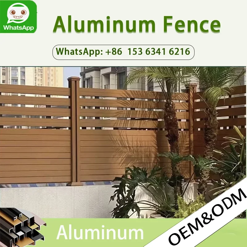 

Роскошный алюминиевый садовый забор, высокая безопасность, конфиденциальность, легко собирается, аэрозольная краска, продукты на заказ.