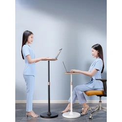 Height-Adjustable Laptop Stand and Standing Desk with Bonus Phone/Tablet Holder