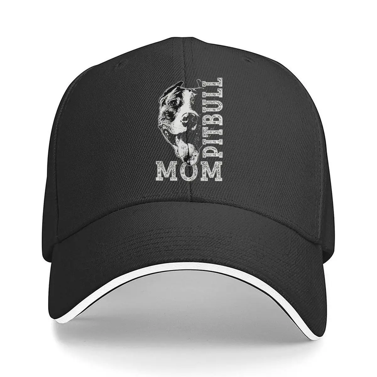 

Pitbull Mom Bold Text Pet Fun Art Sandwich Baseball Cap
