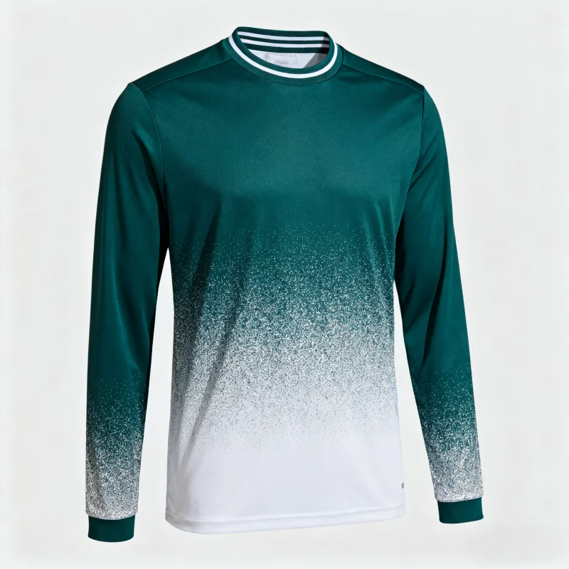 

3D Printed Motor Men's Long - Sleeve Soccer Jerseys: Vibrant Striped & Gradient Styles, Ideal for Football Enthusiasts