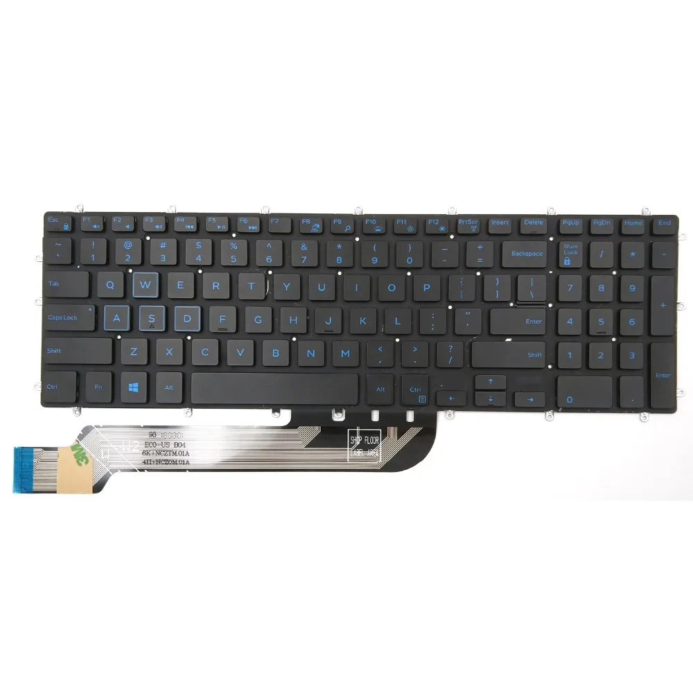 New Laptop Keyboard for Dell G3-3579 3779 G5-5587 G7-7588 Series 15 Gaming Blue Backlit US