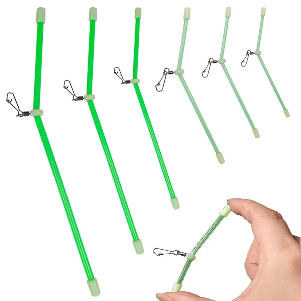 5pcs Sea Fishing Anti-Tangle Feeder Boom Booms with Snaps L Shape Fishing Balance Connector 7/10/12/15/20/25cm Tube