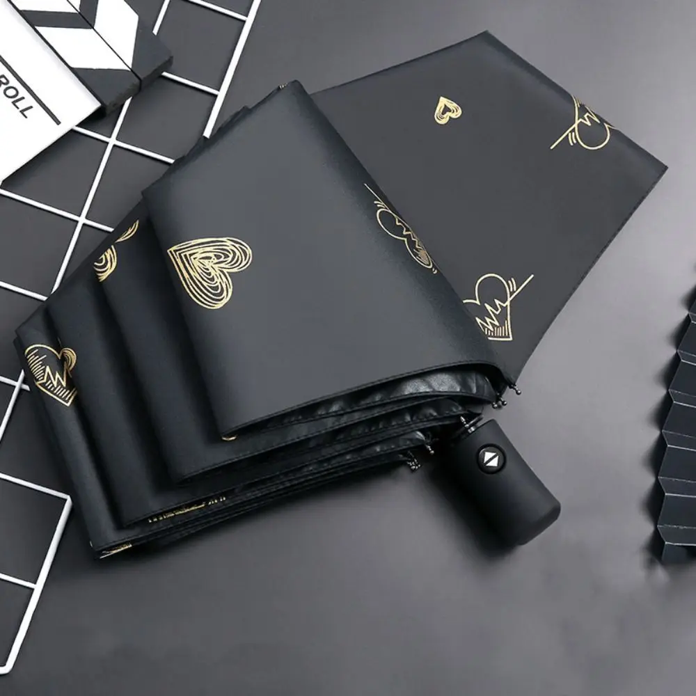 

UV Protection Automatic Umbrella Reinforced Thickened Sun Umbrella Portable Windproof Folding Umbrella Outdoor Activities