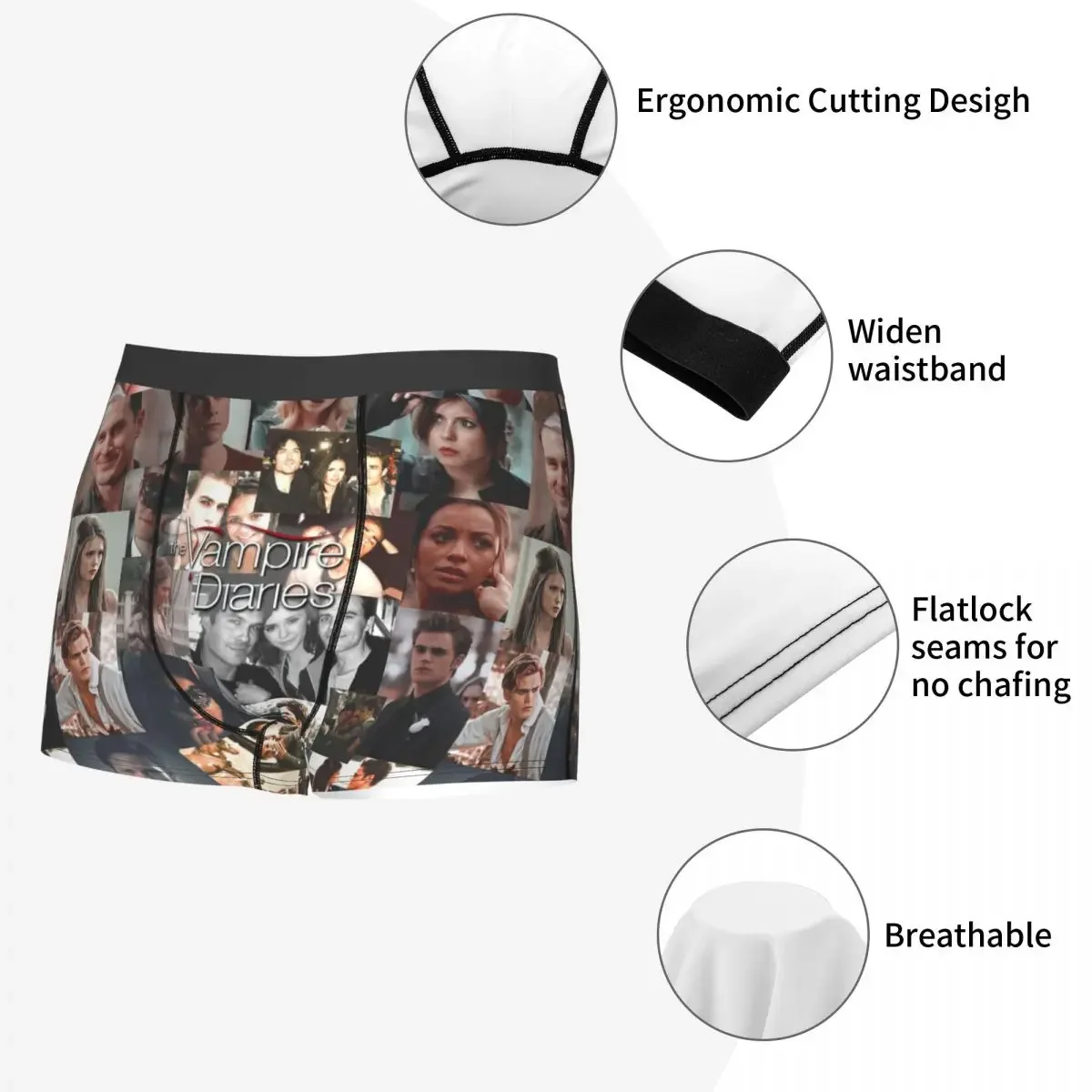 TVD Photo Collage mutande mutandine traspiranti intimo maschile stampa pantaloncini Boxer slip