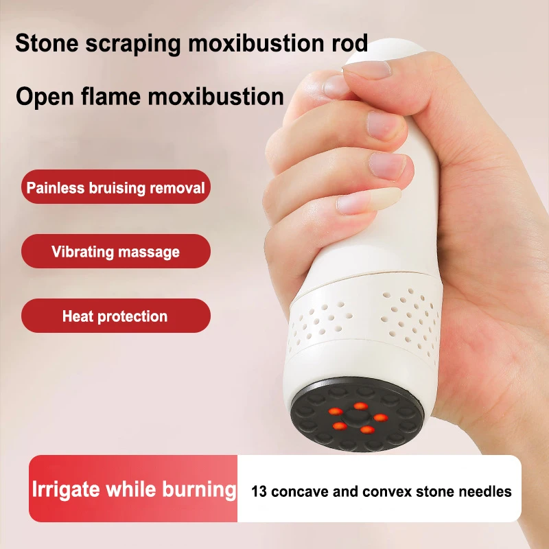 

Multi Functional Handheld Moxibustion Stick Set with Bianshi Moxibustion Device for Beauty and Massage Moxibustion Gua Sha Spa