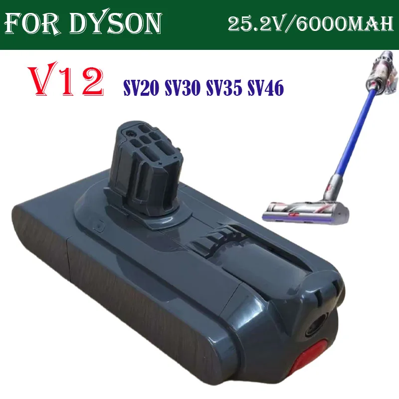 Brand new original For Dyson V12 Detect Slim Cordless 25.2V 6000mAh Battery Compatible Models SV20 SV30 SV35 SV46V acuum Cleaner