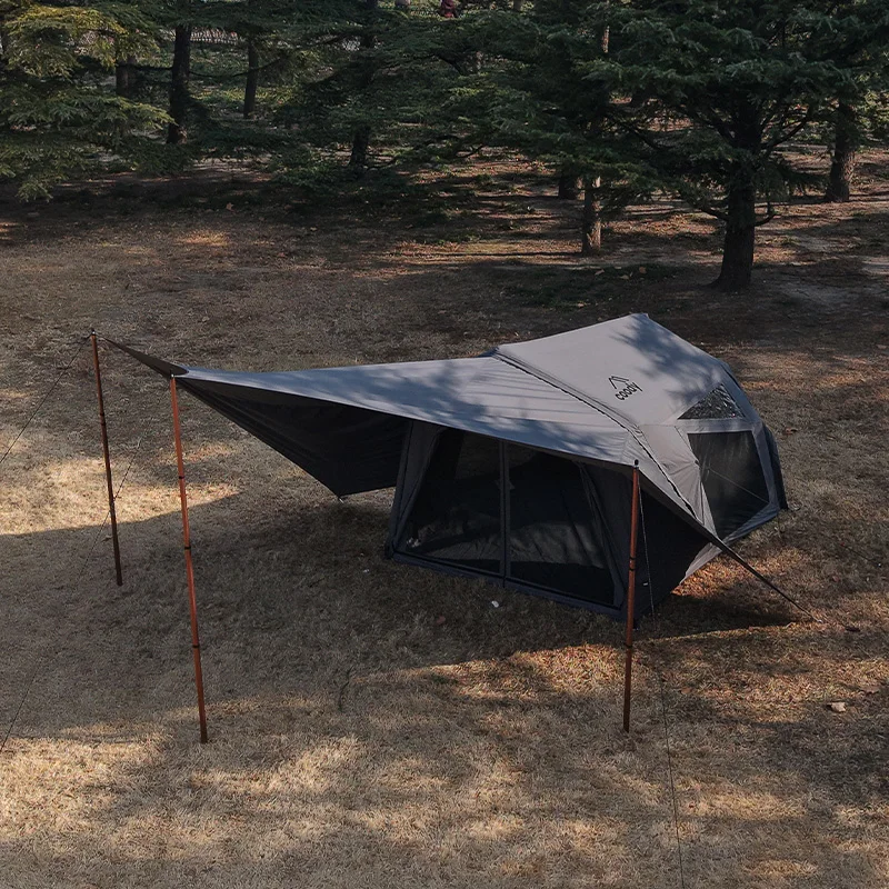 

Надувная палатка Coody Yustona Air Tent-Gray, очень большая, прямо с завода, прочная, для активного отдыха, семейного кемпинга, портативная