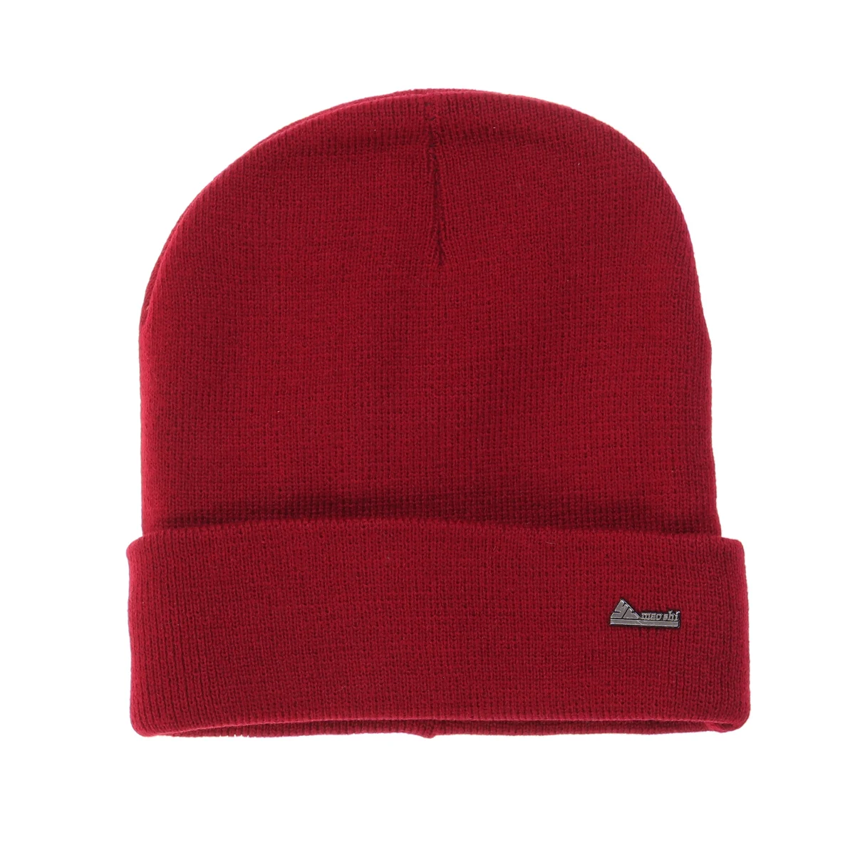 Unisex Winter Beanie Hat Knit Polar Fleece Wine Red Outdoor Ski Sports Casual Winter Beanie Stocking Hat