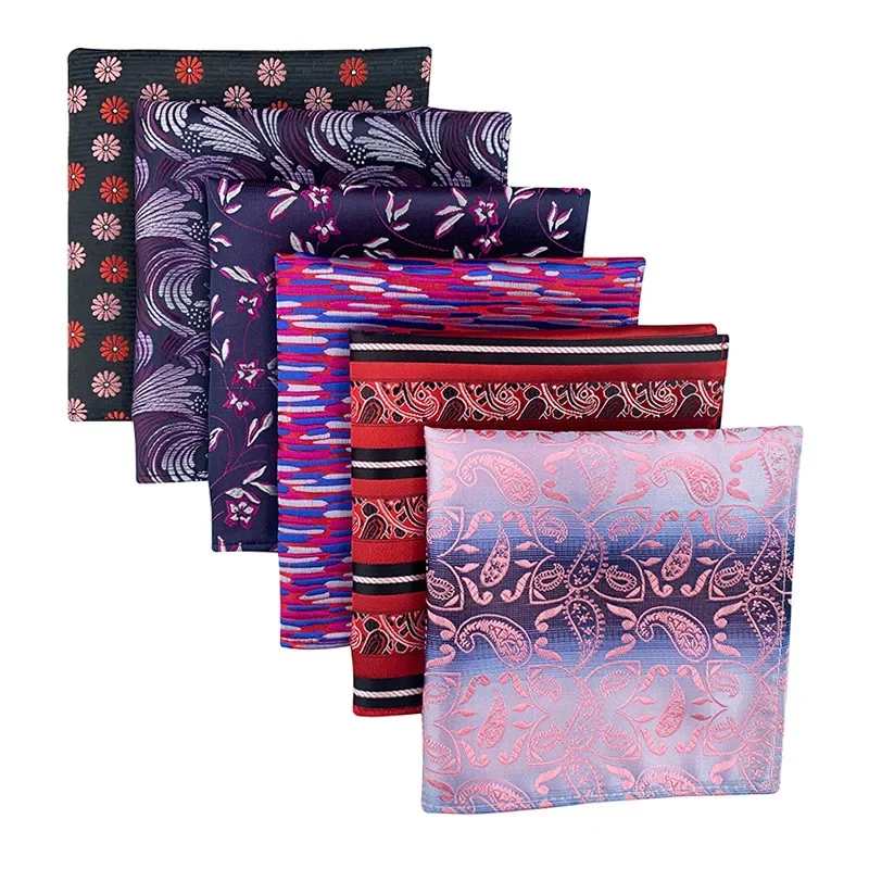 하이 퀄리티 클래식 손수건, 폴리에스터 꽃, Hanky 신사, 비즈니스 웨딩 파티 포켓 스퀘어 졸업 선물, 25cm