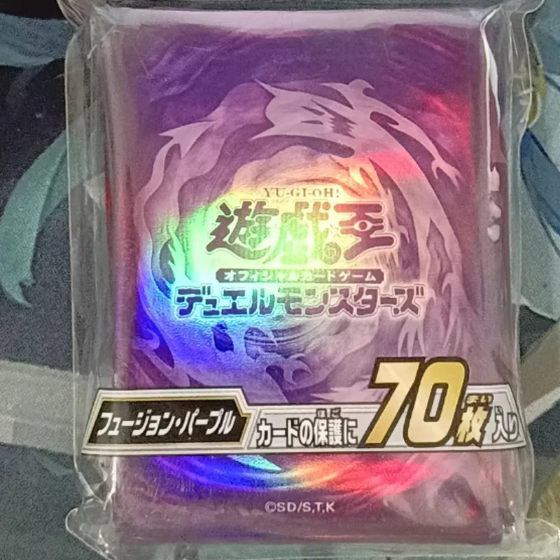 purple yugioh card sleeves Hot 70pcs Yugioh Fusion Card Sleeves 63x90mm, Purple Anime Card Protectors,  Protective Sleeves Anime Collection Gift for Kids