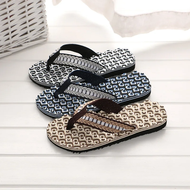 New Camouflage Pattern Mens Non-Slip Flip Flops Lightweight Waterproof Beach Shower Casual Slippers for Men Outdoor Sandals