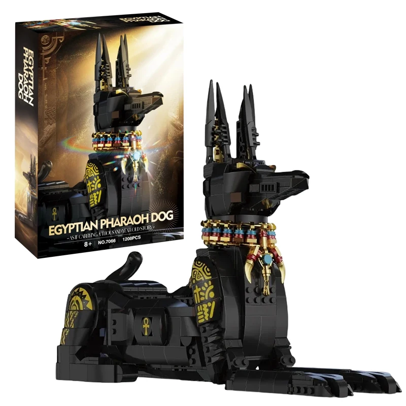 

1208PCS Egyptian Pharaoh Dog Building Model Collector's Set of Creative Assembly Blocks Bricks MOC Adult and Childrens Gift