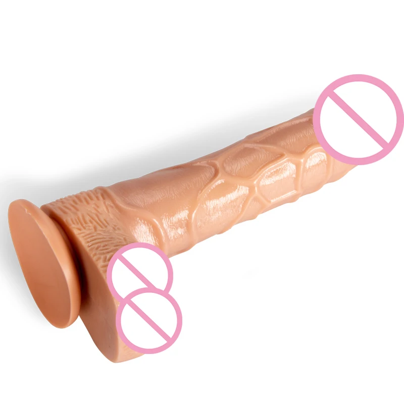 18+ Sex Toys Soft Flesh Dildo Realistic with Sucker Artificial Penis for Women Female Masturbator violent sexual tools passion