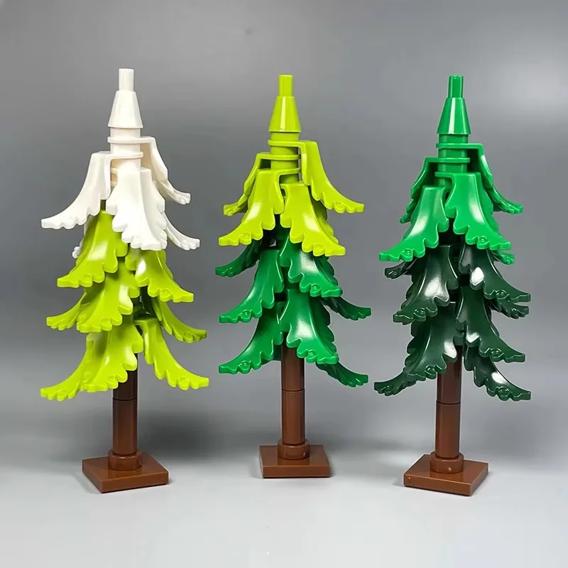 MOC City Street Accessory Building Blocks Road Scene Traffic Light Tree Telephone Booth Retro Postbox Streetlight Park Toys E05 view 4