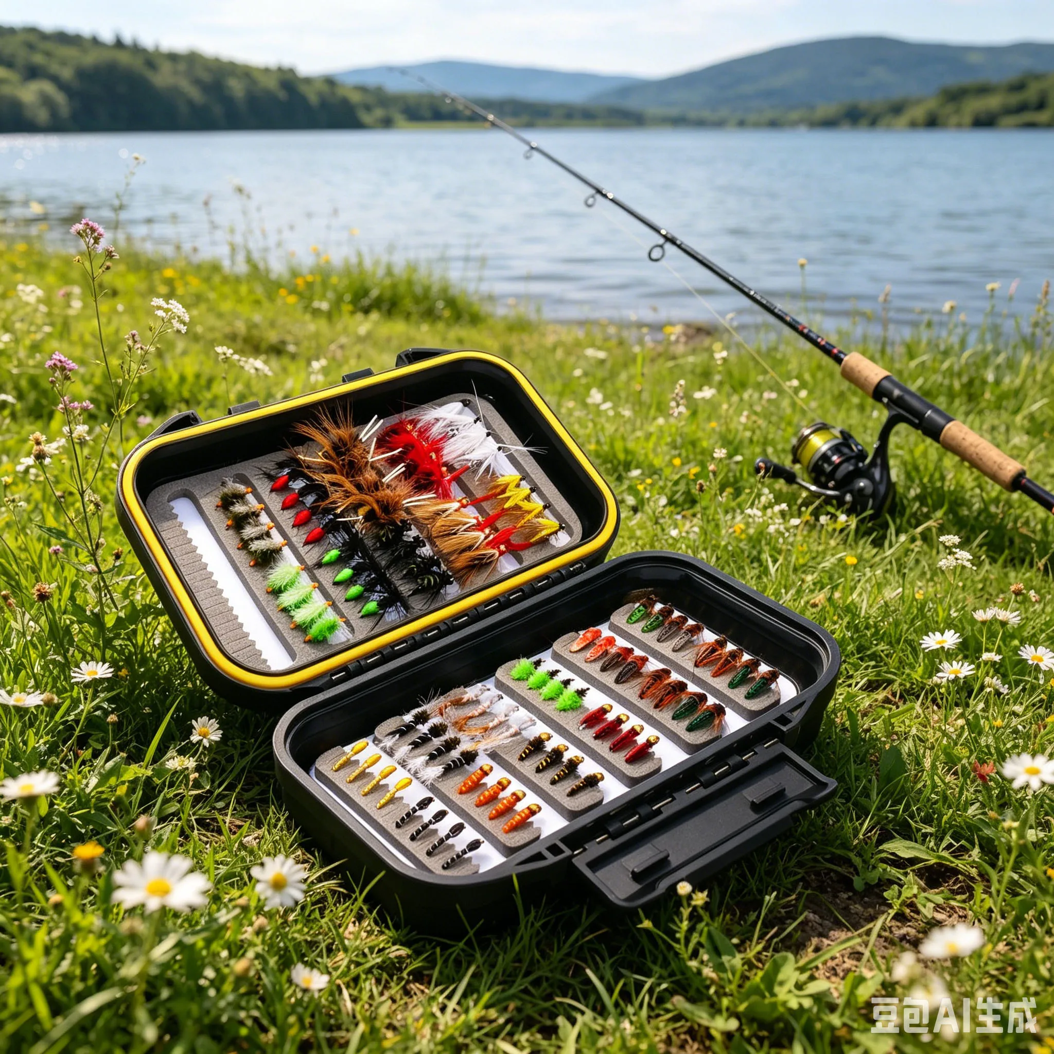 fly-fishing-lure-kit-artificial-baits-river-stream-trout-saitama-white-stripe-assorted-flies-sequin-fishing-tackles-accessories