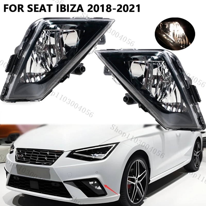 

Front Bumper Halogen Fog Light Without Bulb For Seat IBIZA 2018-2021 6F0941701A 6F0941702A Fog Lamp Assembly Turn Signal Light